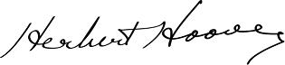 Herbert Hoover signature